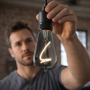 Feit Electric Edison LED Bulb Vintage 4.5W Dimmable Smoke Glass Daylight 1-Pack
